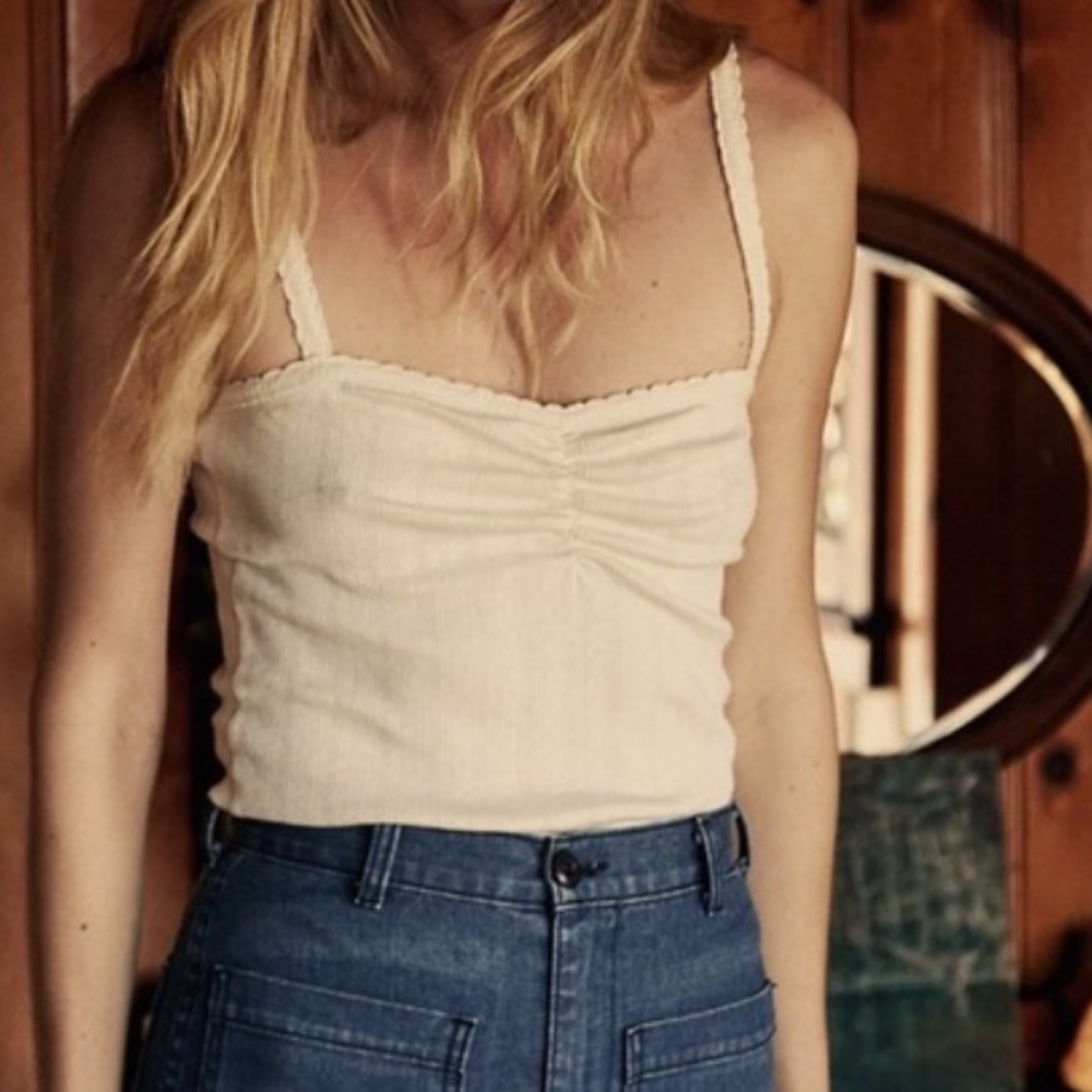 Doen Kami Top in Cream Sz Small